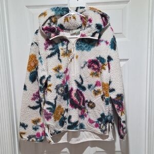 Anthropologie Saturday Sunday Rosemarie Hooded Sherpa Pullover